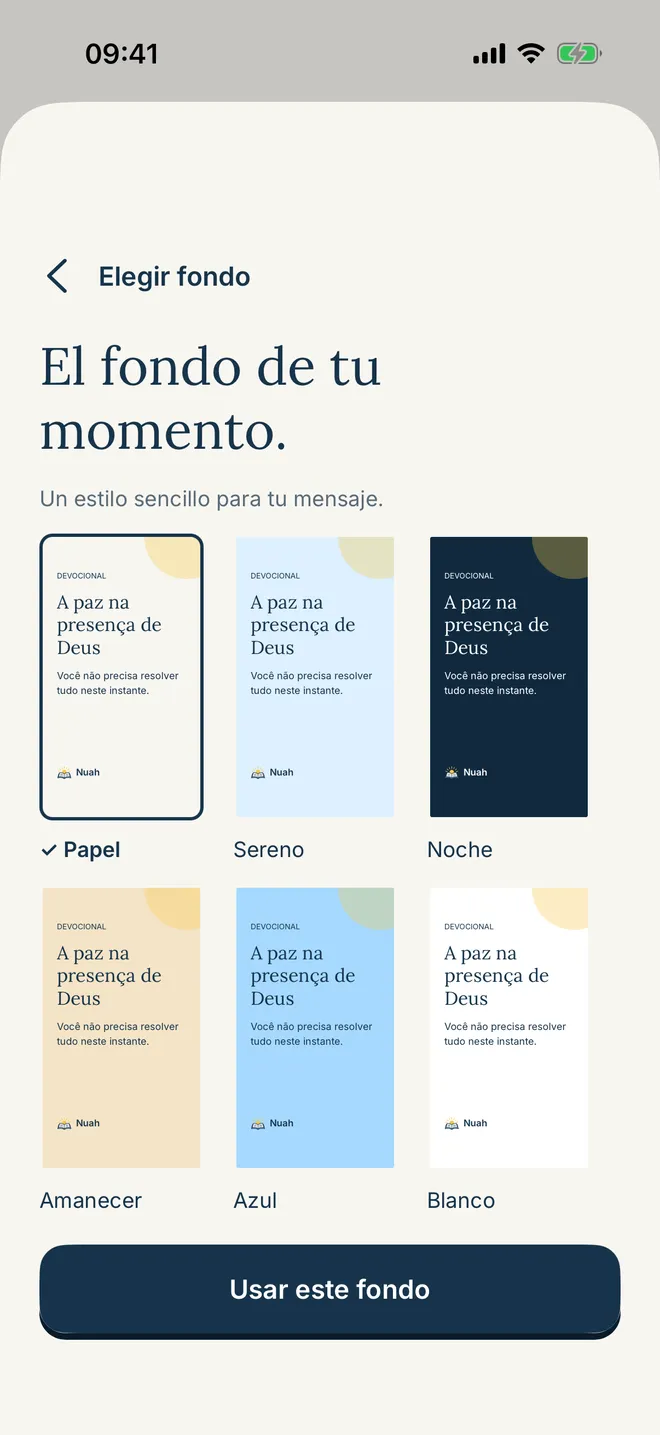 Editor de Story con un versículo